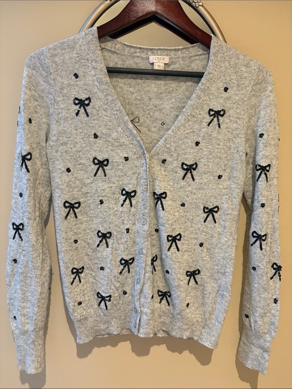 EUC J.CREW Italian-spun alpaca blend cardigan XS